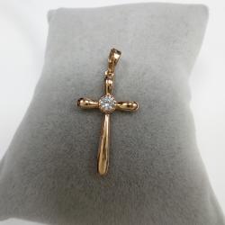 Кулон крест под золото медсплав кул012